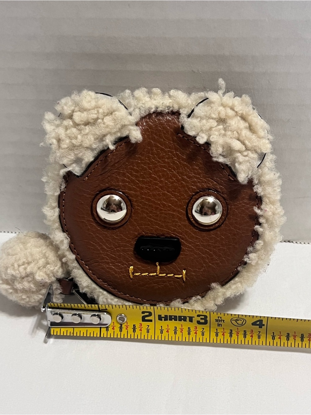 Extremely Rare Coach F64710  Teddy Bear Leather and Shearling Coin Purse - Picture 15 of 16